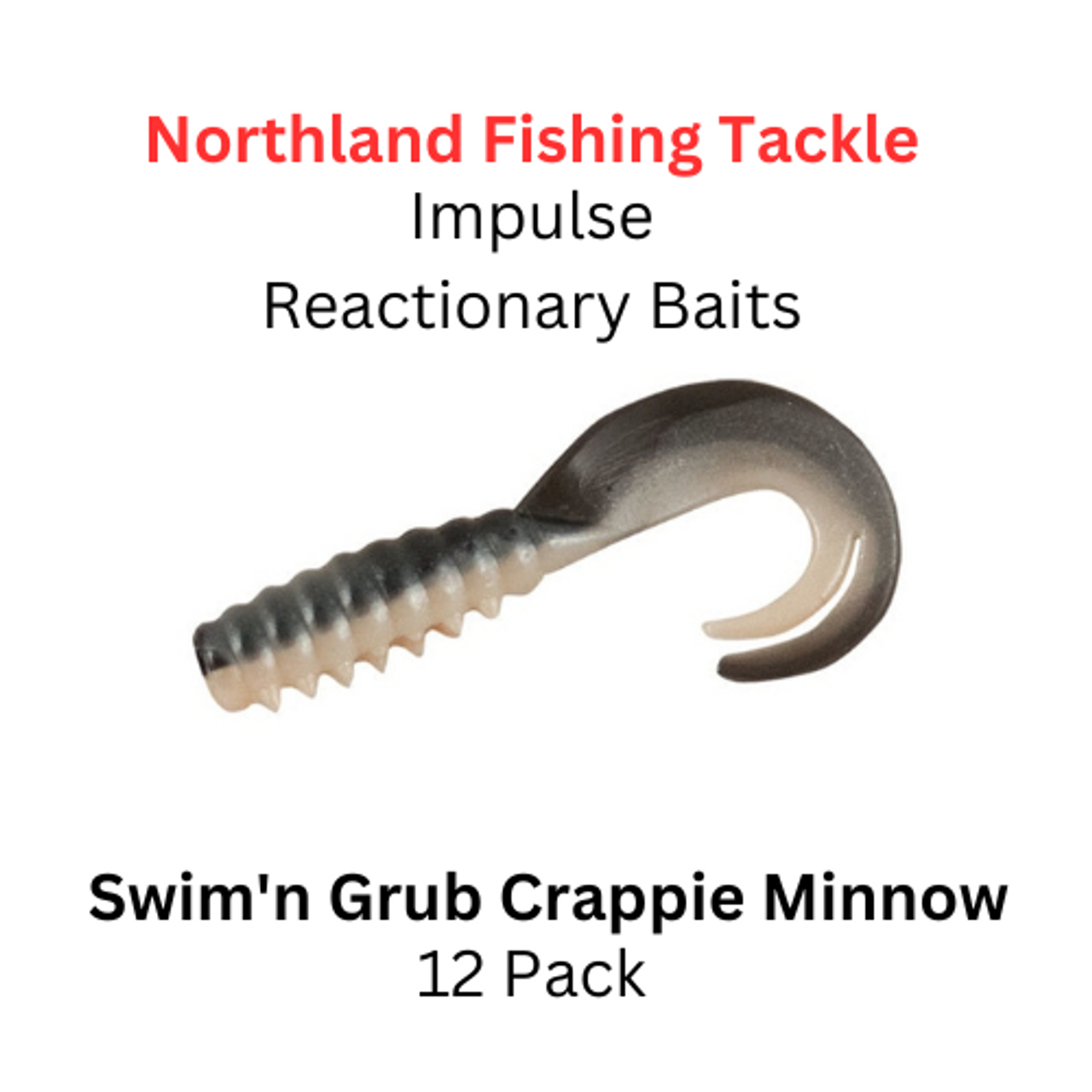 NORTHLAND FISHING TACKLE: Impulse 3-inch Swim'n Grub CRAPPIE MINNOW