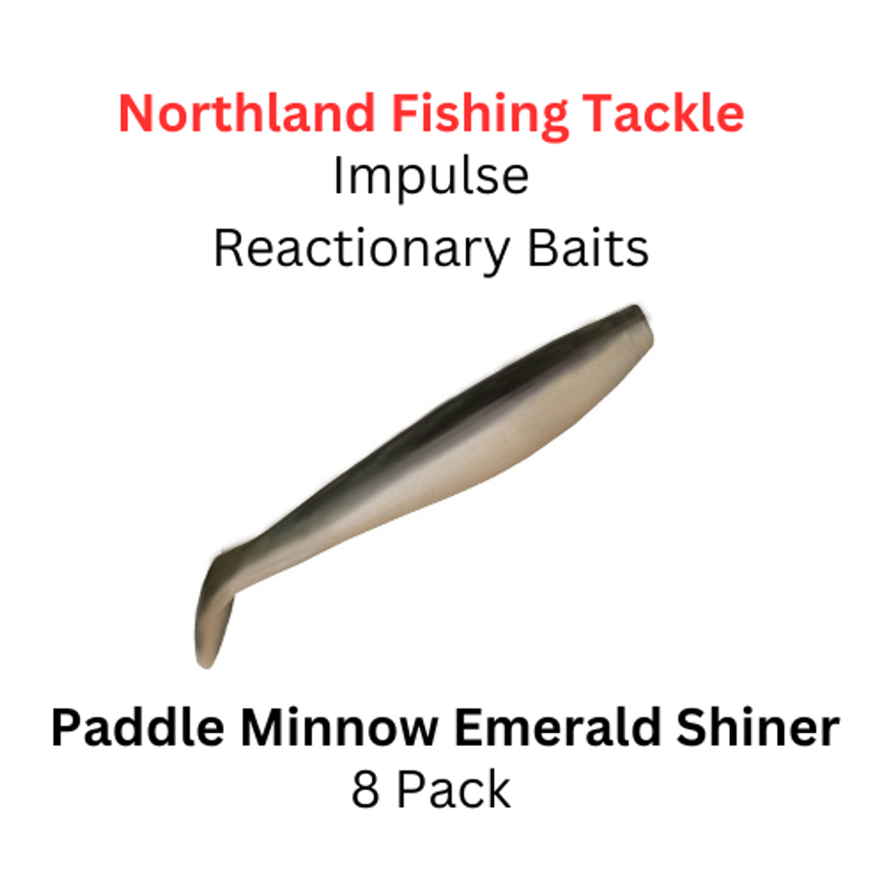 Northland Fishing Tackle: impulse reactionary baits Paddle Minnow Emerald  Shiner