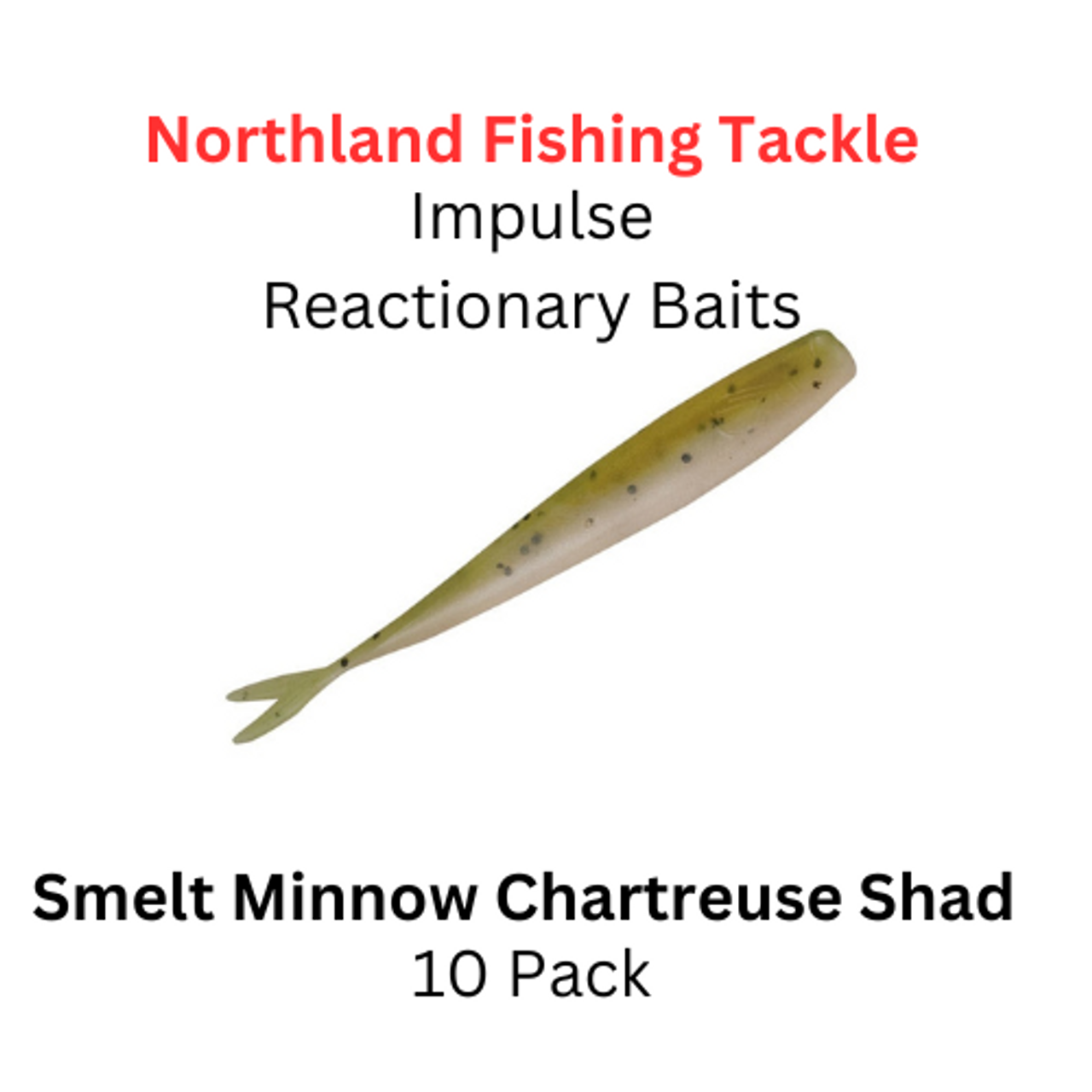 Northland Fishing Tackle: impulse reactionary baits CHARTREUSE