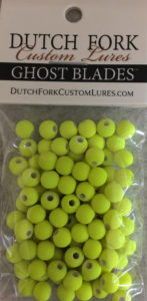 4mm DUTCH FORK Neon Chartreuse bead