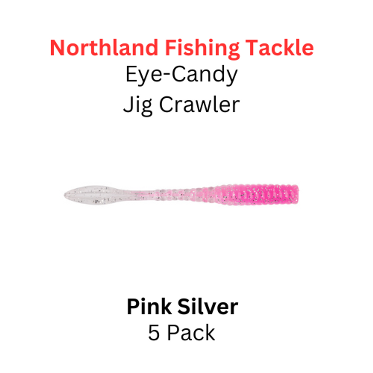 NORTHLAND FISHING TACKLE: Eye-Candy Jig-Crawler PINK SILVER