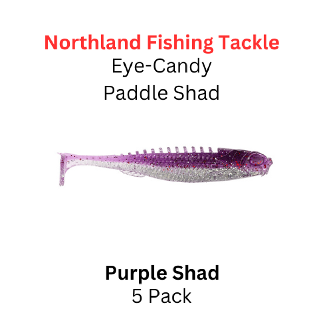 Copy of NORTHLAND FISHING TACKLE Eye Candy Paddle Shad Purple Shad