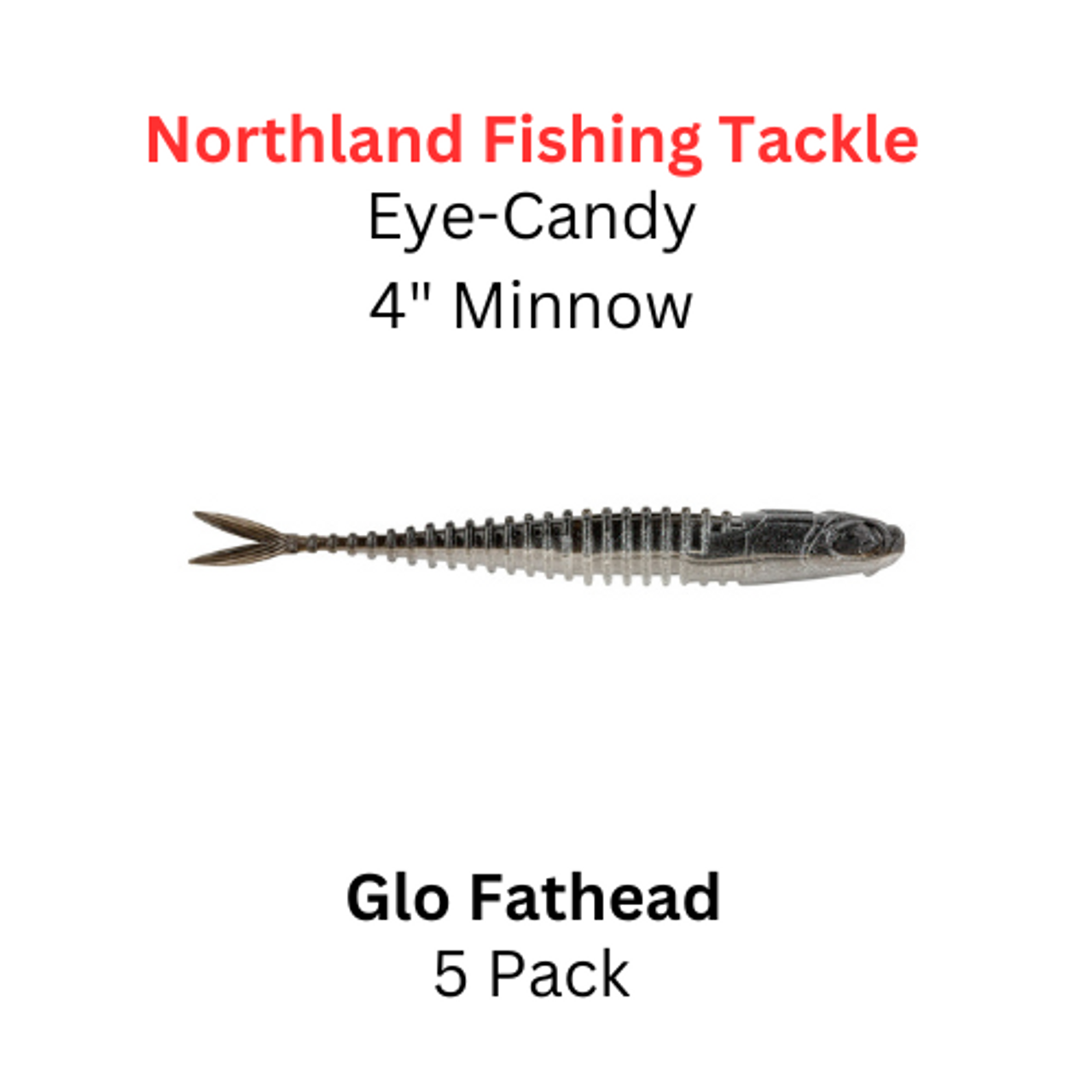 NORTHLAND FISHING TACKLE Eye Candy 4 Minnow Glo Fathead 5/pk