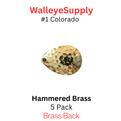 #1 Colorado Spinner Blade Hammered Brass