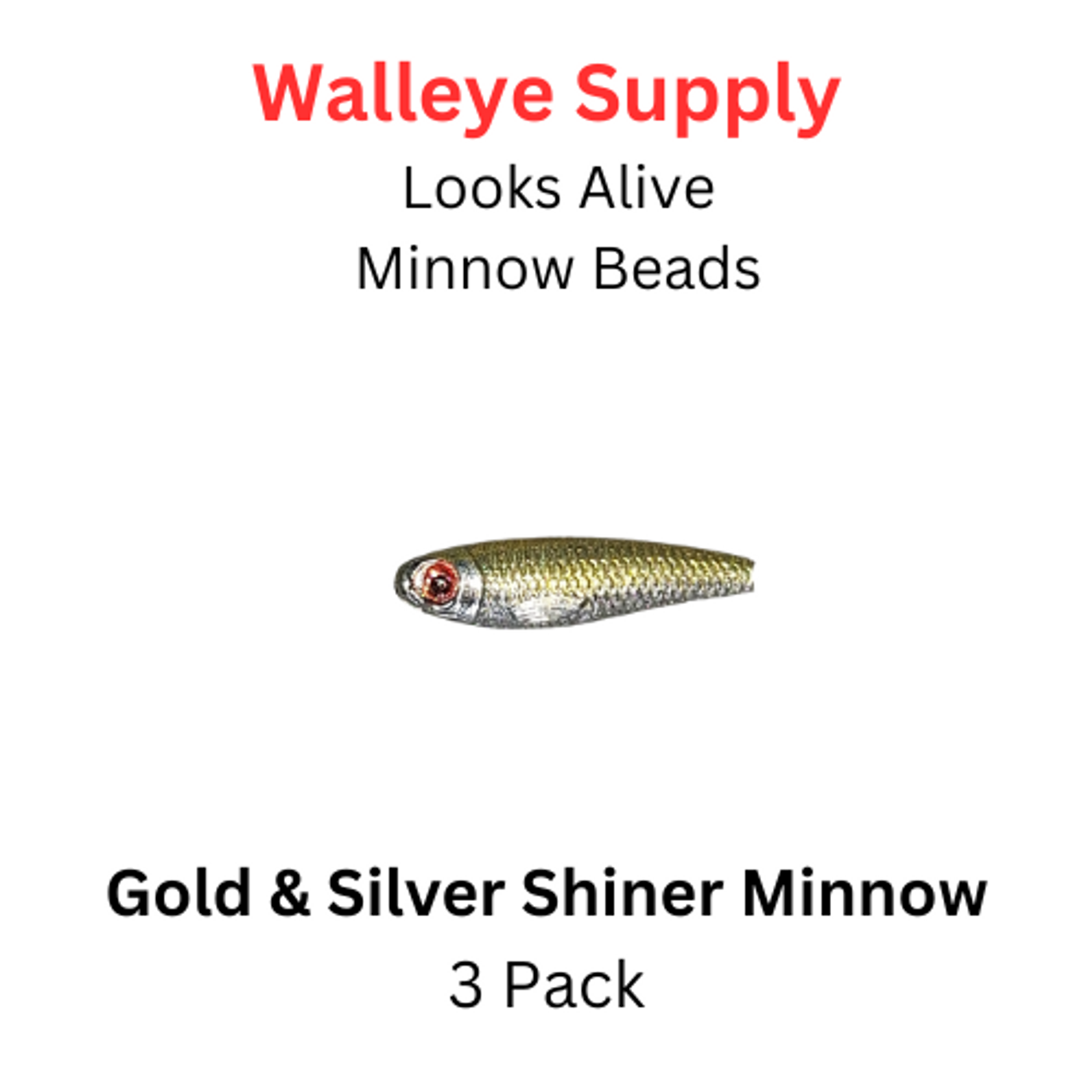 Looks Alive Minnow Beads GOLD & SILVER SHINNER MINNOW