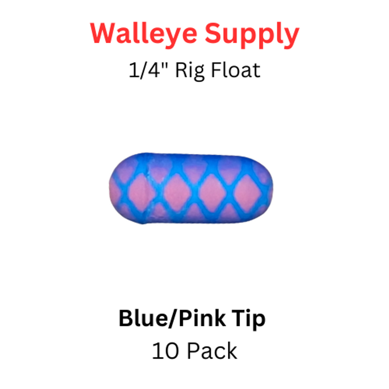 RIG FLOATS 1/4" BLUE with PINK SCALE