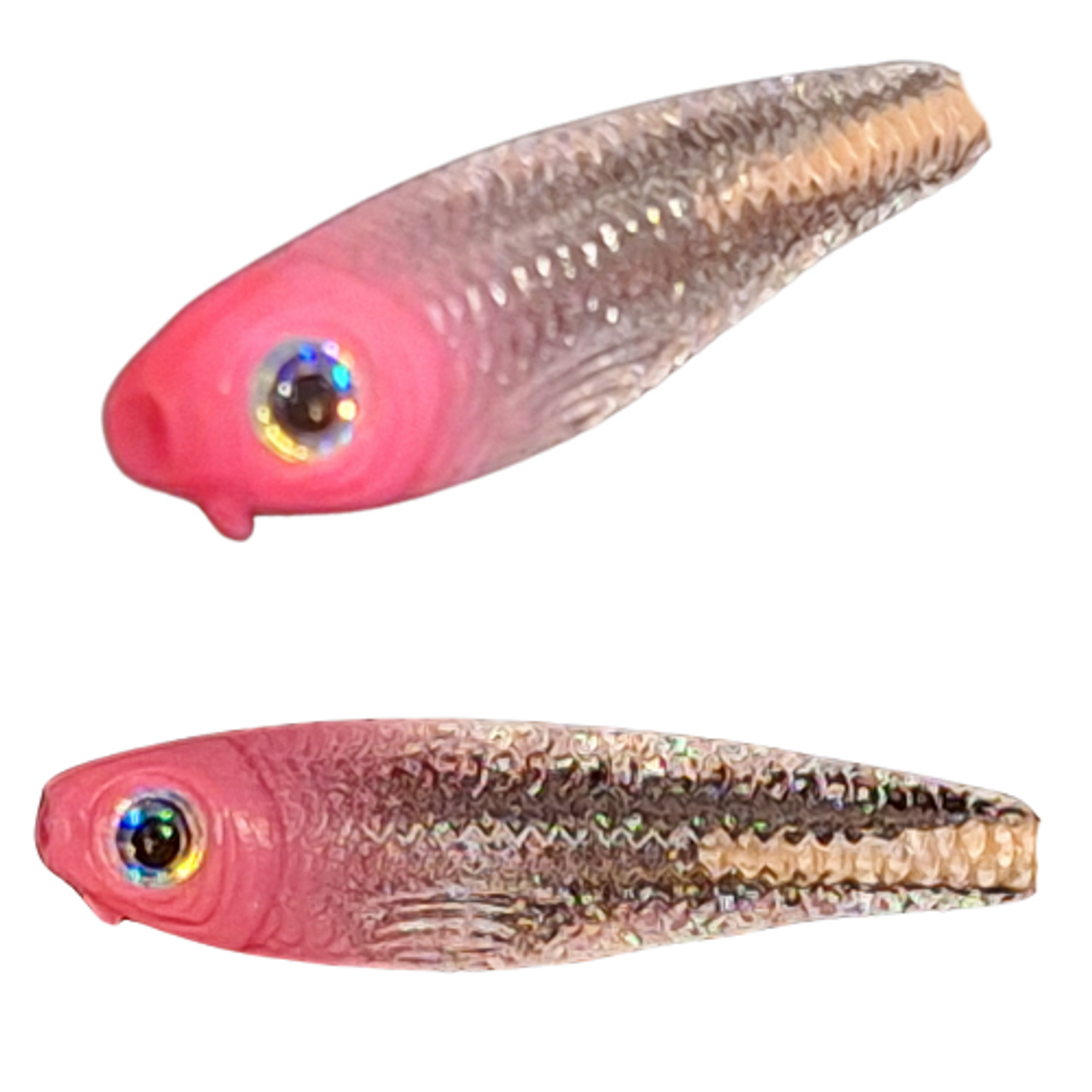 Looks Alive Minnow Beads CLEAR With PINK HEAD