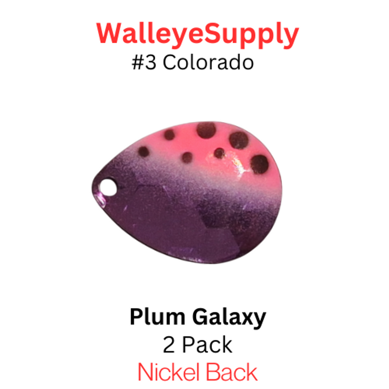 Colorado Spinner Blades #3 Plum Galaxy 2/pk
