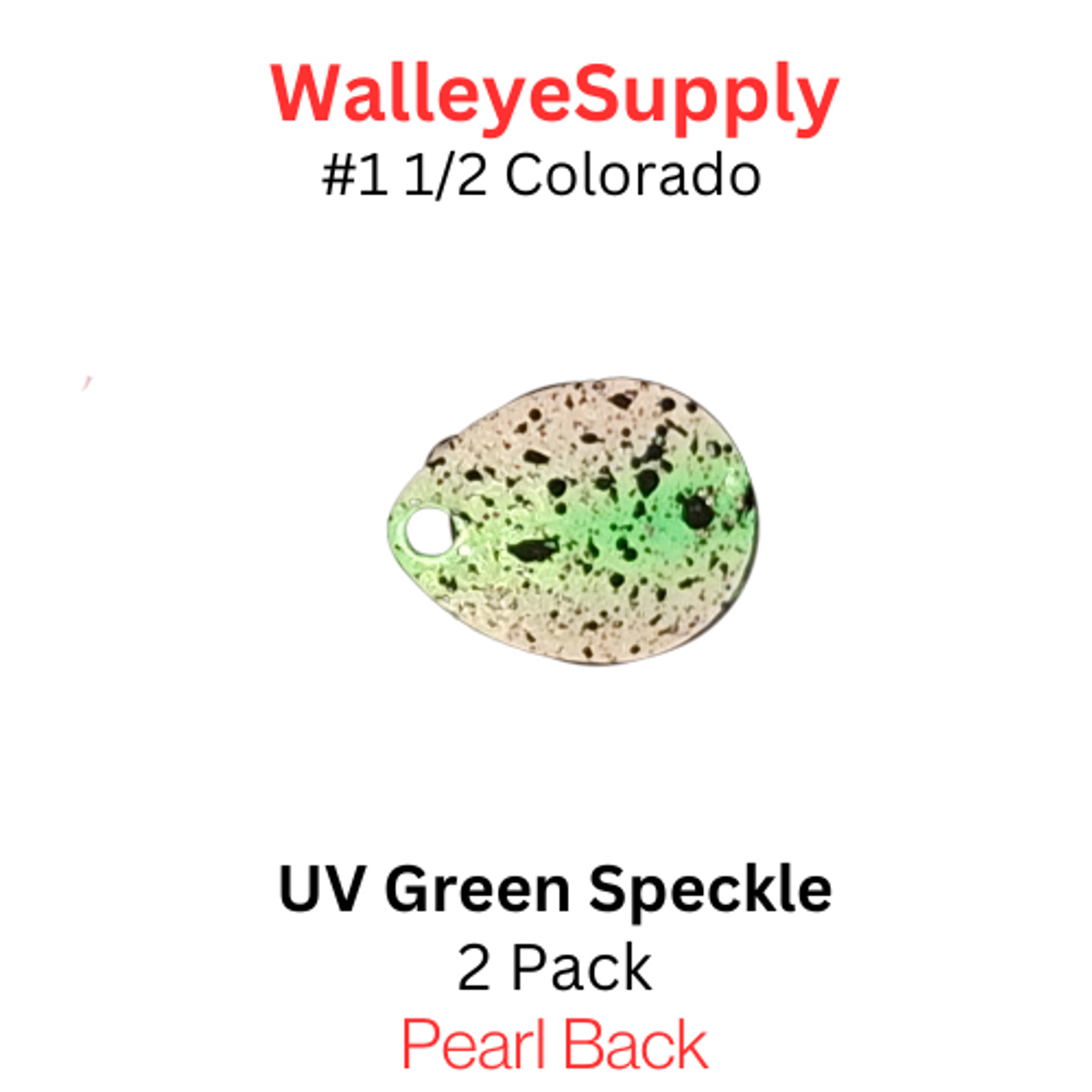 Colorado Blade #1 1/2 UV Green Speckle