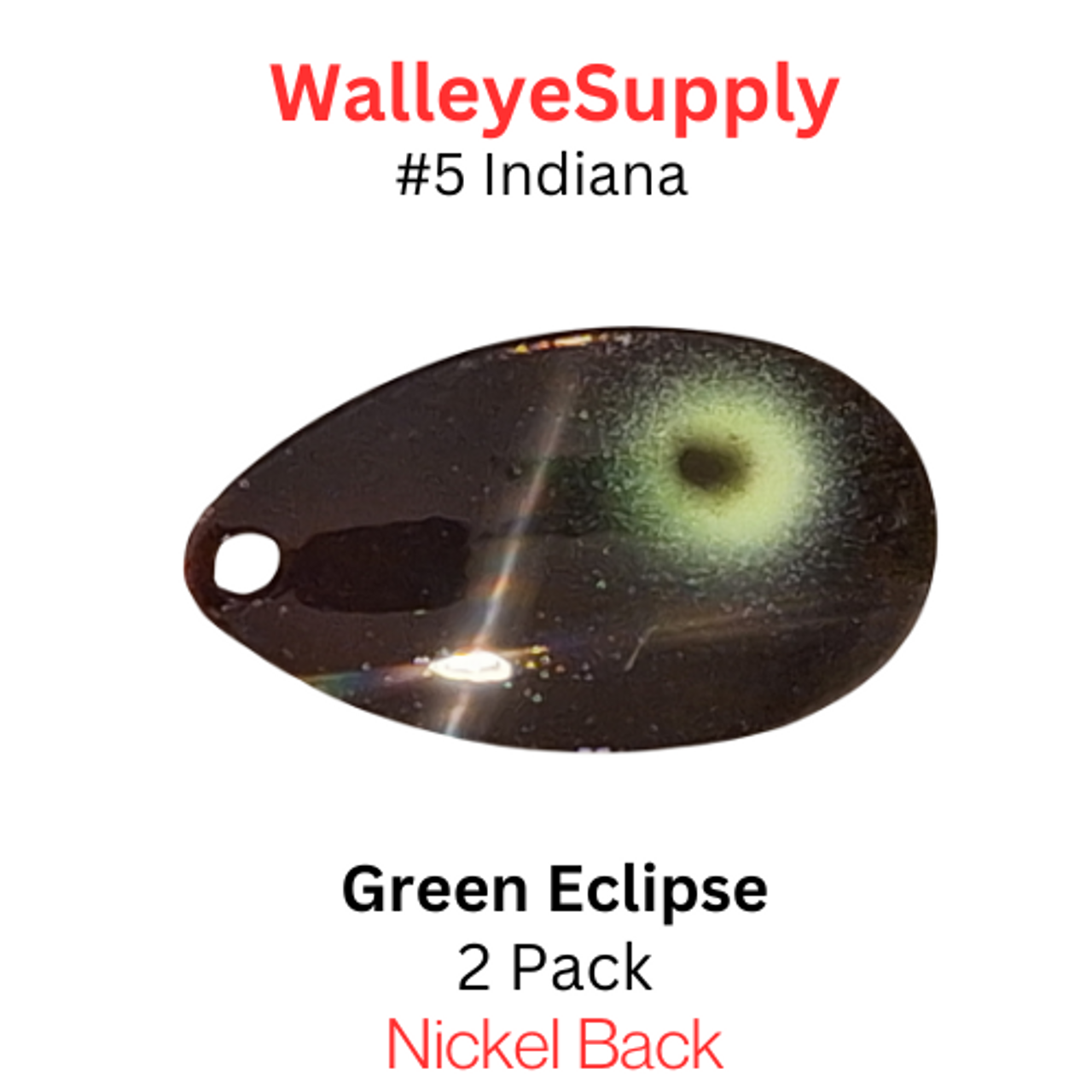 Walleye Supply Customs #5 Indiana Green Eclipse