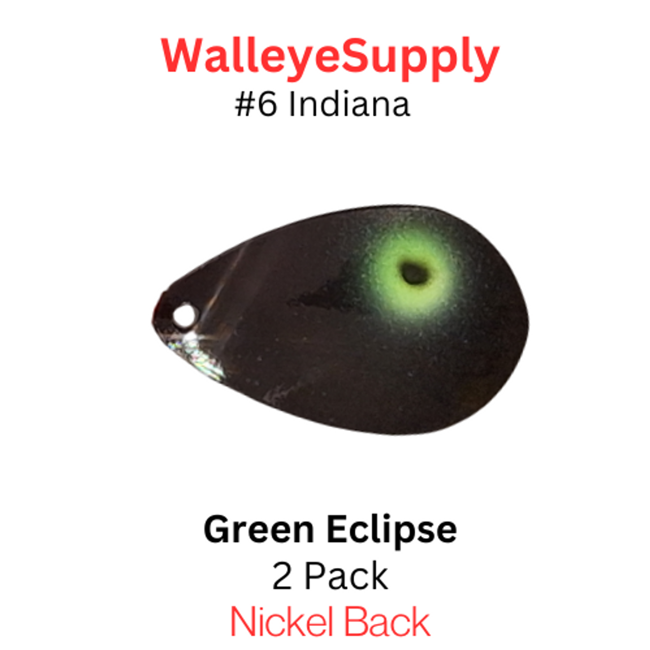 Walleye Supply Customs #6 Indiana Green Eclipse