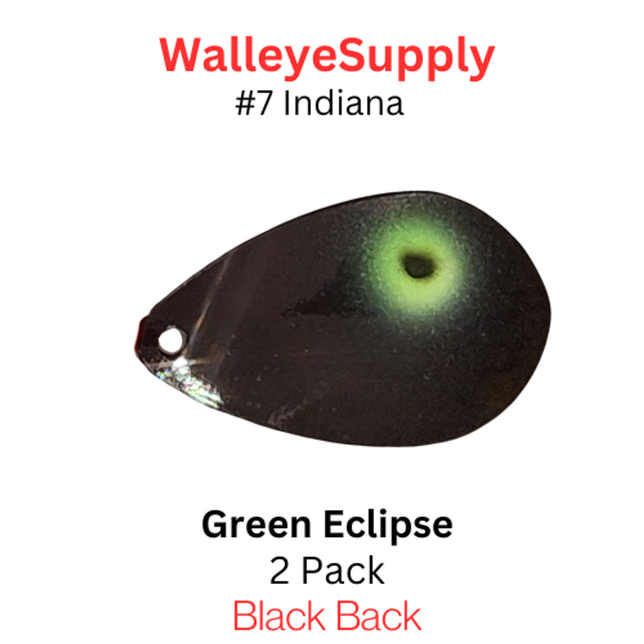Walleye Supply Customs #7 Indiana Green Eclipse