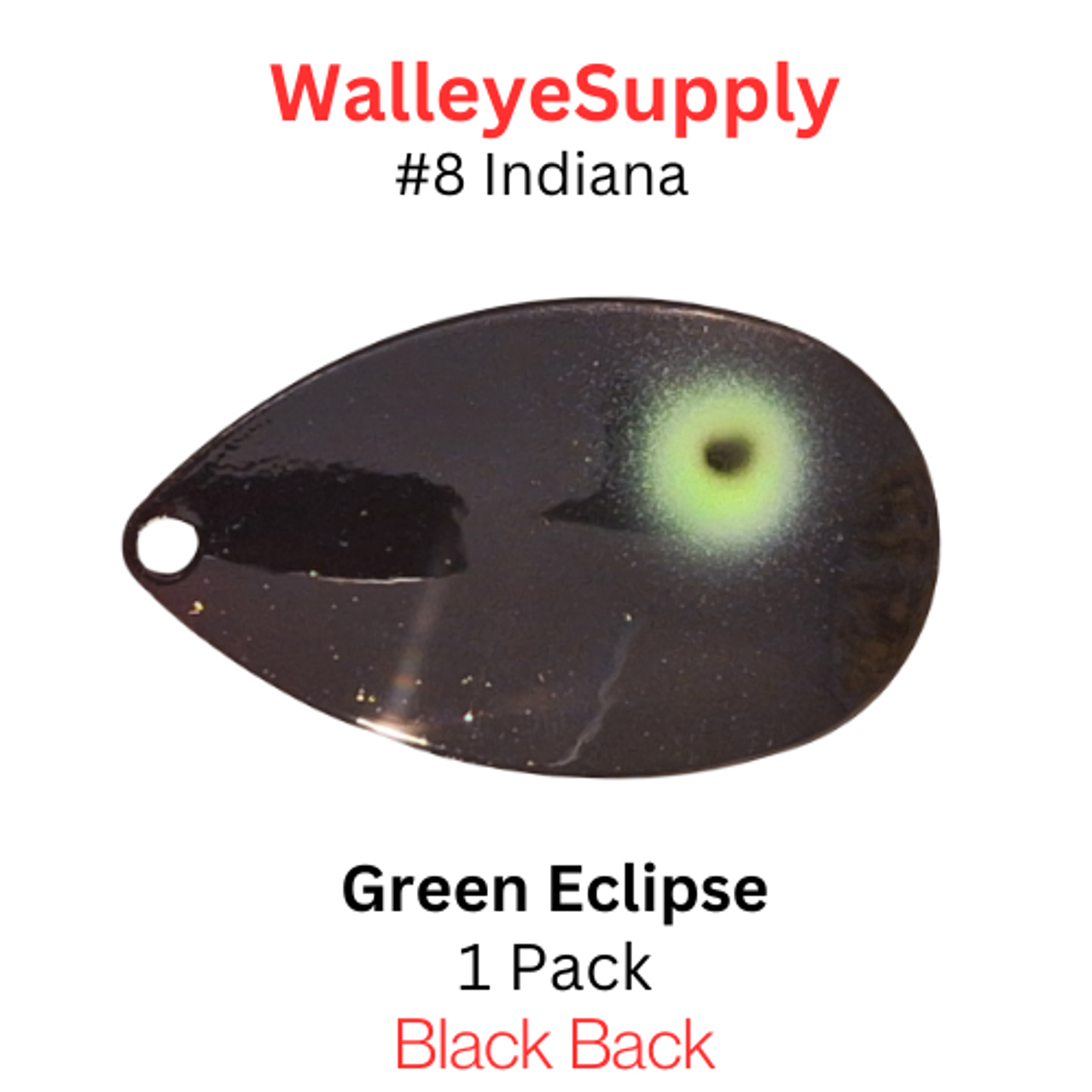 Walleye Supply Customs #8 Indiana Green Eclipse