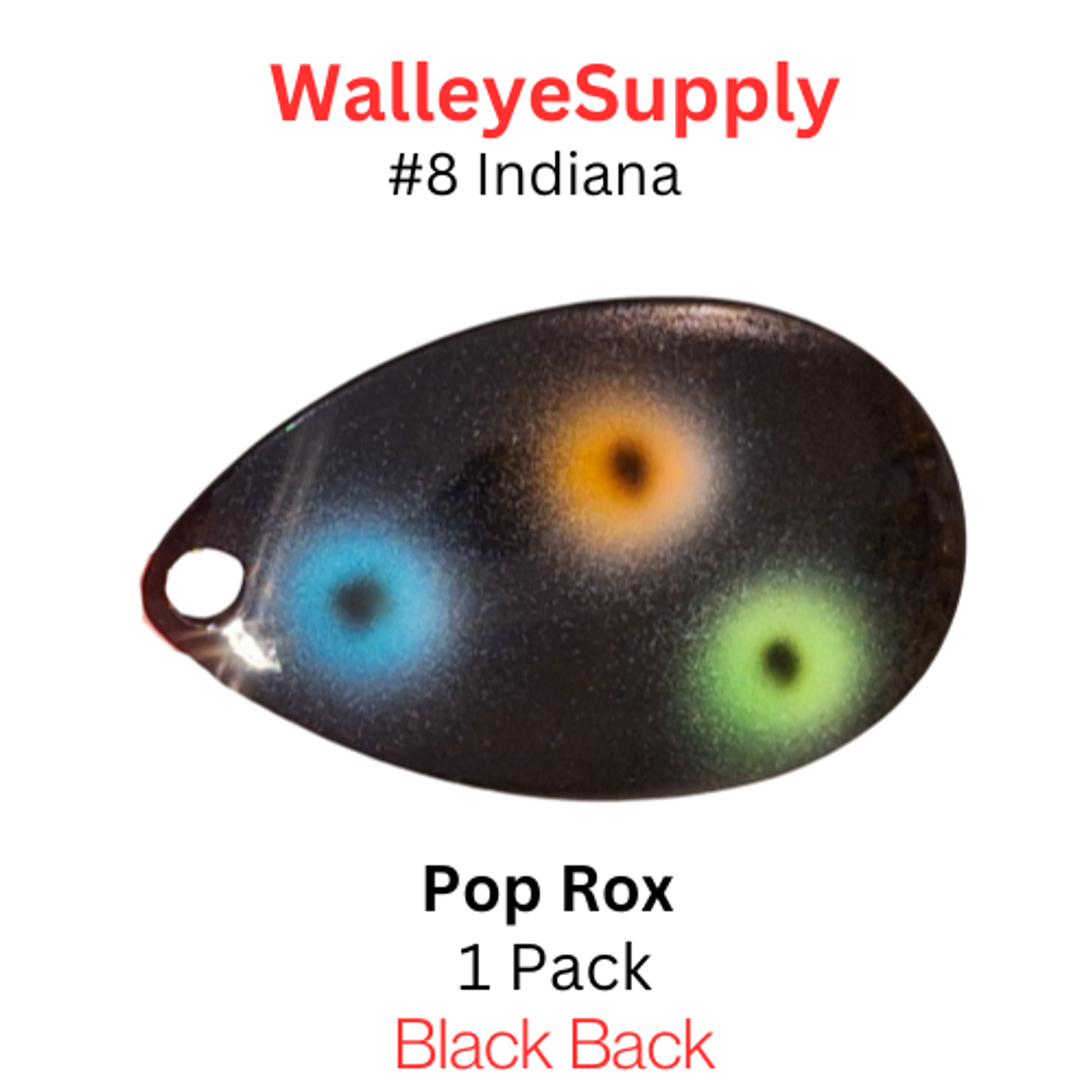 Walleye Supply Customs #8 Indiana Orange Eclipse