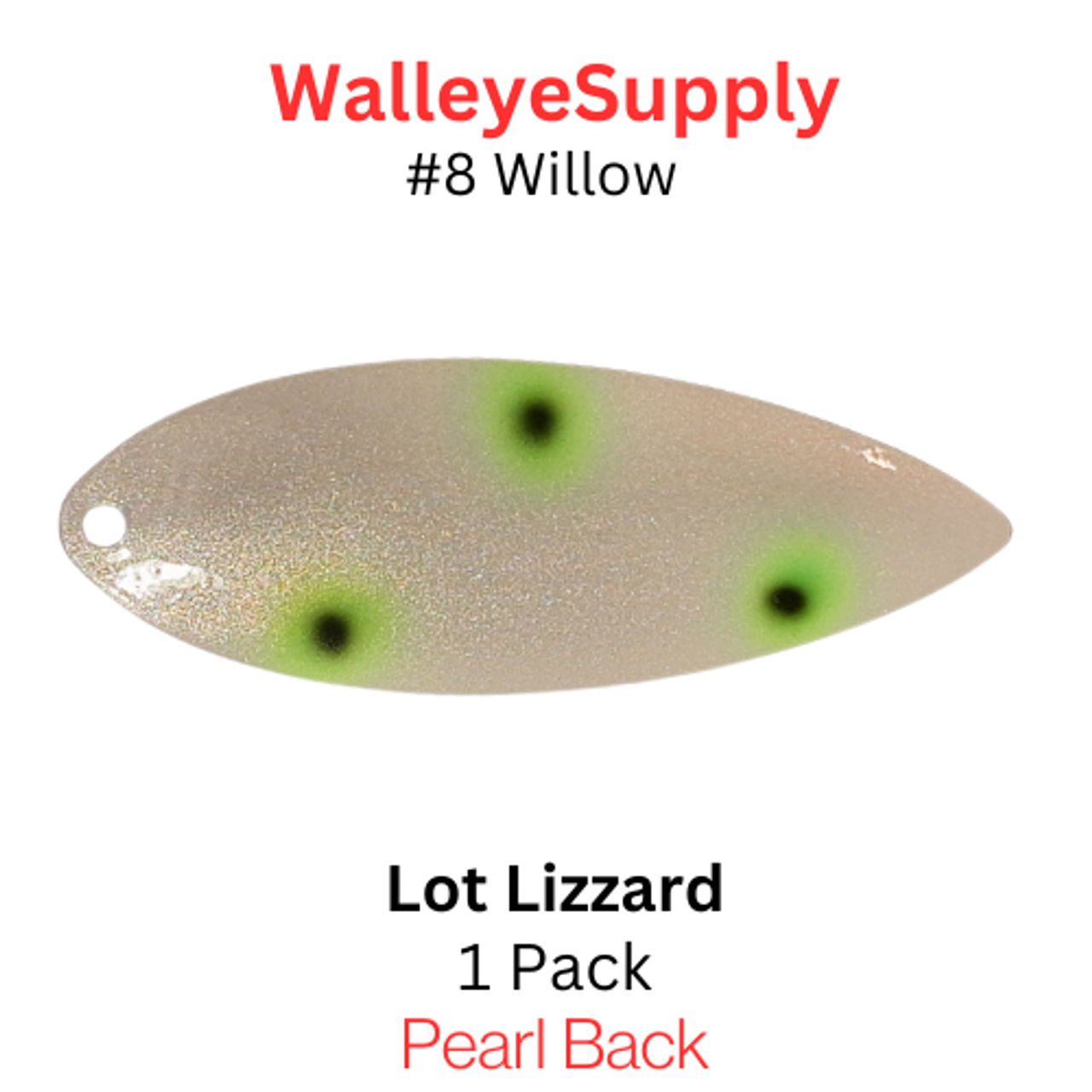 Walleye Supply Customs Lot Lizard #8 Willow