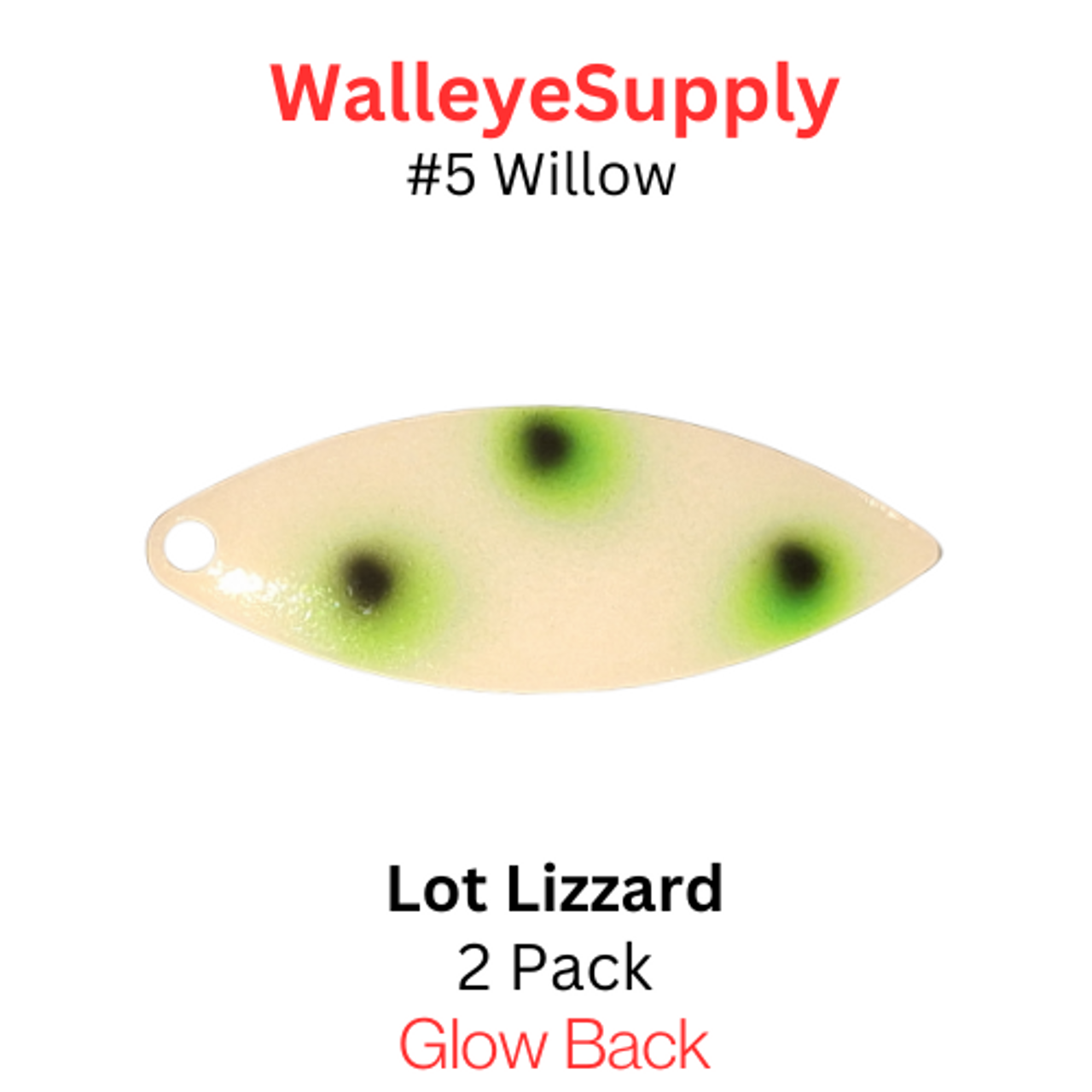 Walleye Supply Customs Lot Lizard #5 Willow glow Back
