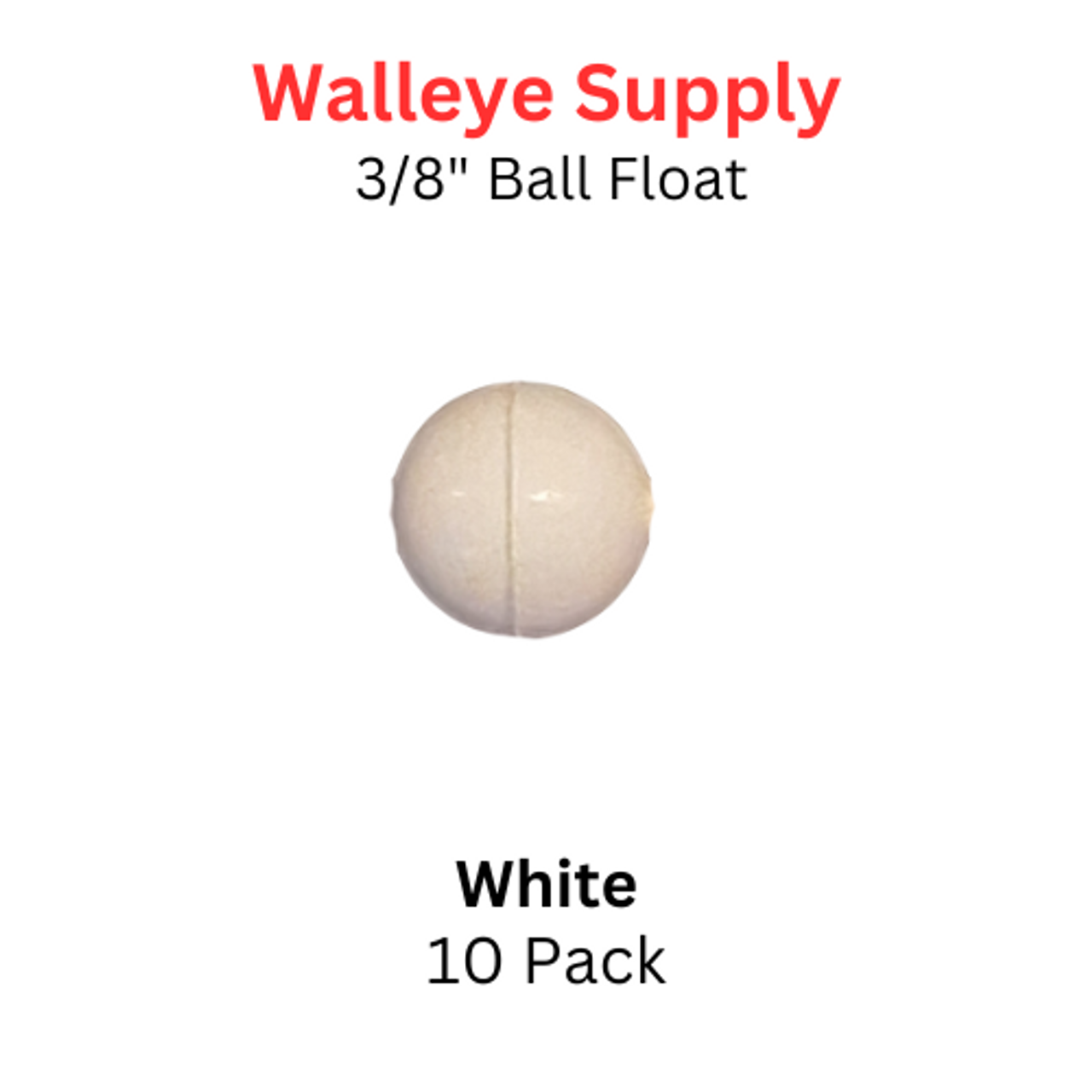 3/8" White Ball Float 3/8" White Ball Float