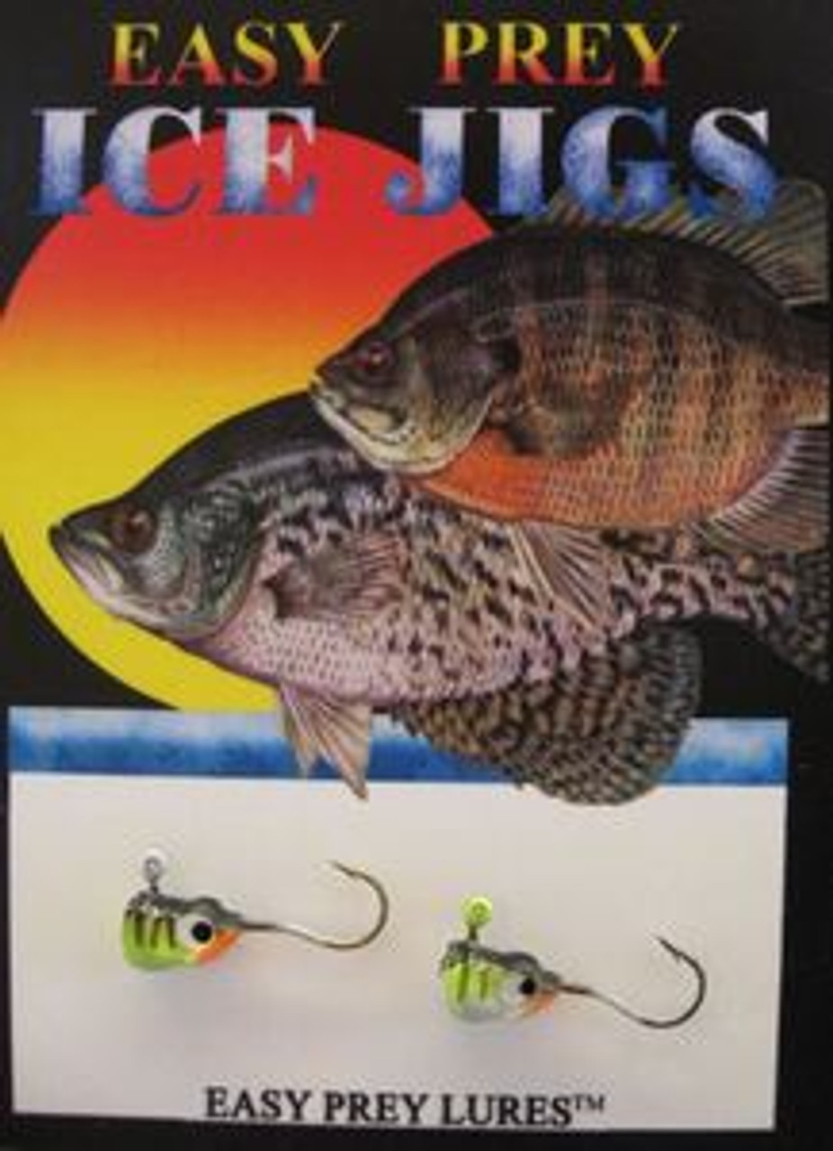 ICE FISHING JIGS #8 LS MINNOW PERCH / EASY PREY LURES