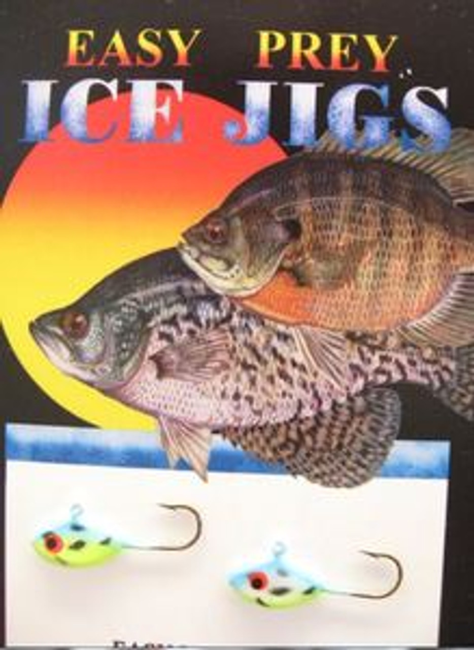 ICE FISHING LURES #8 SUNFISH JIG BLUE SHAD/ EASY PREY LURES