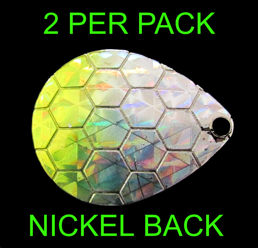 Lames De Spinnerbait #2 Colorado - Lot De 100 - Argent Et Cuivre - Pièces Pêche