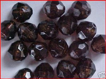 Beads Faceted 12mm  AMBER 20/PK