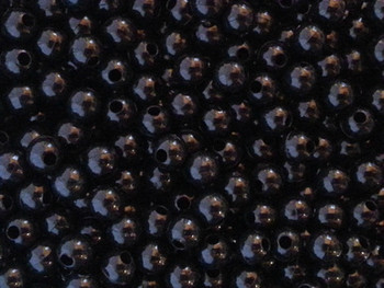  Fishing Beads Round 3mm BLACK