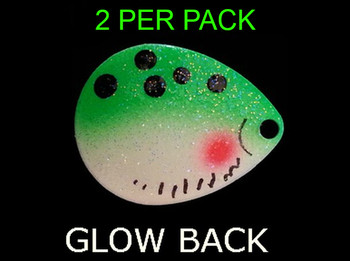 COLORADO blade #4 GLOW/FROG FANCY SHAD