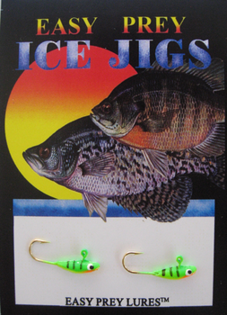 ICE FISHING JIGS #8 PREY FRY FIRETIGER/ EASY PREY LURES
