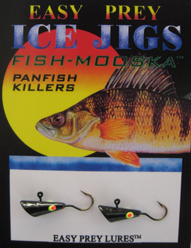 ICE FISHING JIGS #8 SHRIMP MOOSKA BLACK / EASY PREY LURES