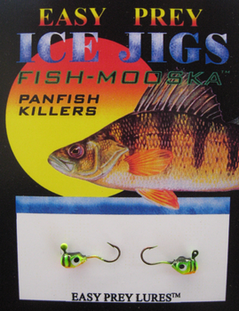 ICE FISHING JIGS #10 LS MINNOW FIRETIGER / EASY PREY LURES