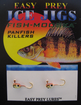 ICE FISHING JIGS #10 LS MINNOW BROWN TROUT / EASY PREY LURES