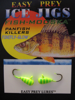 ICE FISHING JIGS #8 LS MINNOW PERCH / EASY PREY LURES