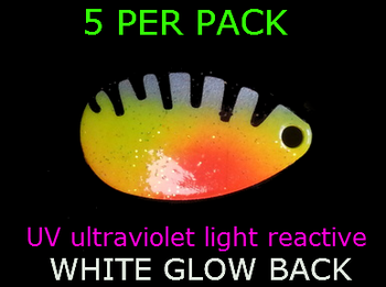 INDIANA blades #4 UV SILVER PERCH / GLOW