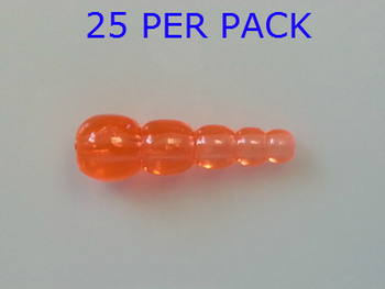 STACK BEADS TRANS. ORANGE