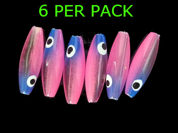 Lure Beads MINNOW TRANSPARENT RAINBOW