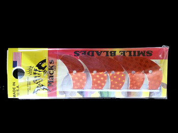 Macks Smile Blade 1.5" Copper Scale for walleye harnesses Macks Smile Blade 1.5" Copper Scale for walleye harnesses