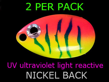 indiana blades #5 UV great for walleye spinner rigs