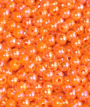 JT 6mm Pearl Blaze Oarnge Beads 100/PK