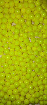 50 pk of chartreuse 8mm round beads 