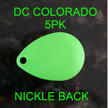DEEP CUP COLORADO Green with nickle back Spinner blade 