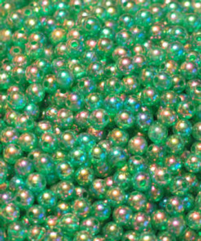 Fishing Lure Beads JT Custom Tackle 6mm Pearlized Trans. Emerald Beads 100/PK