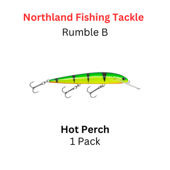 NORTHLAND FISHING TACKLE: Rumble B Crankbait size 11 color HOT PERCH