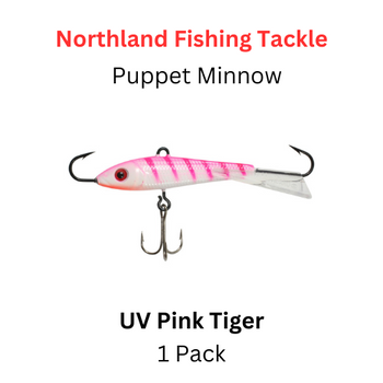 Northland Fishing Tackle: 9/16oz Puppet Minnow uv green perch