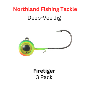 Northland Fishing Tackle: 3/8 oz DEEP-VEE JIG Firetiger