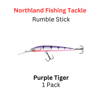 Northland Fishing Tackle Rumble stick crankbait size 5 Purple Tiger