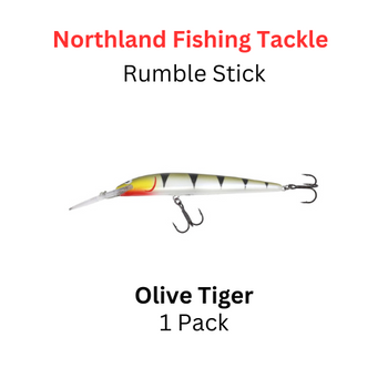 Northland Fishing Tackle Rumble stick crankbait size 5 Olive Tiger