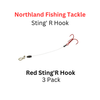 Northland Fishing Tackle: Size 2 Sting'R Hook Red 3 pack 