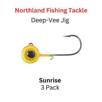 Northland Fishing Tackle: 1/4 oz DEEP-VEE JIG Sunrise