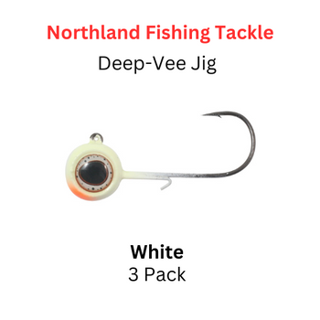 Northland Fishing Tackle: 1/4 oz DEEP-VEE JIG White
