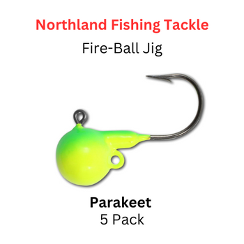 NORTHLAND FISHING TACKLE: Fire-ball Jig Head 1/8oz PARAKEET